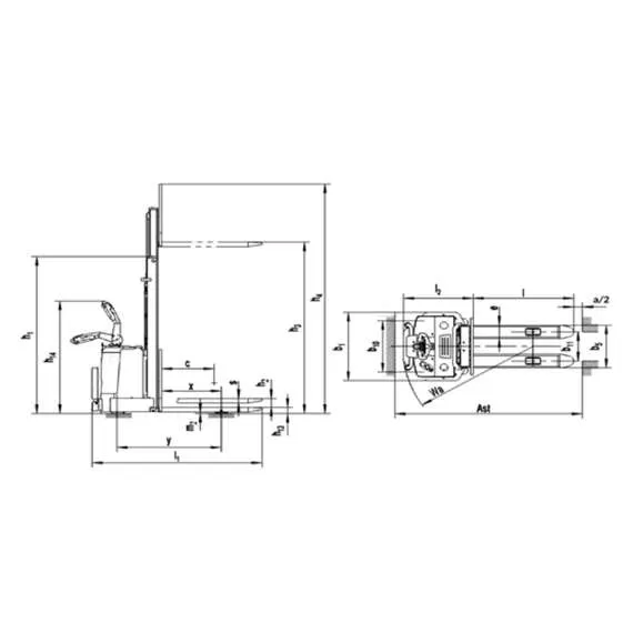 SIBLINE CL1556W 1,5 т 5,6 м Самоходный штабелёр с платформой оператора в Нижнем Новгороде купить по выгодной цене 100kwatt.ru