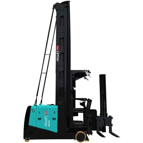 PROLIFT PRO RVX 1650 1,6 т 5 м Узкопроходный штабелер с подъемом кабины оператора в Нижнем Новгороде, Грузоподъемность: 1.6 тонны (1600 кг), Высота подъема вил, м.: 5 м, Напряжение: 80 В, Тип батареи: Кислотная, обслуживаемая купить по выгодной цене 100kwatt.ru