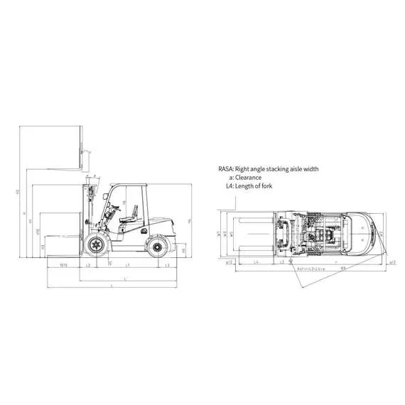 GROS-HELI CPQD20-RCK2 FFL 2 т 3,3 м Бензиновый погрузчик, двухсекционная мачта со свободным ходом в Нижнем Новгороде, Грузоподъемность: 2 тонны (2000 кг), Высота подъема вил, м.: 3.3 м купить по выгодной цене 100kwatt.ru