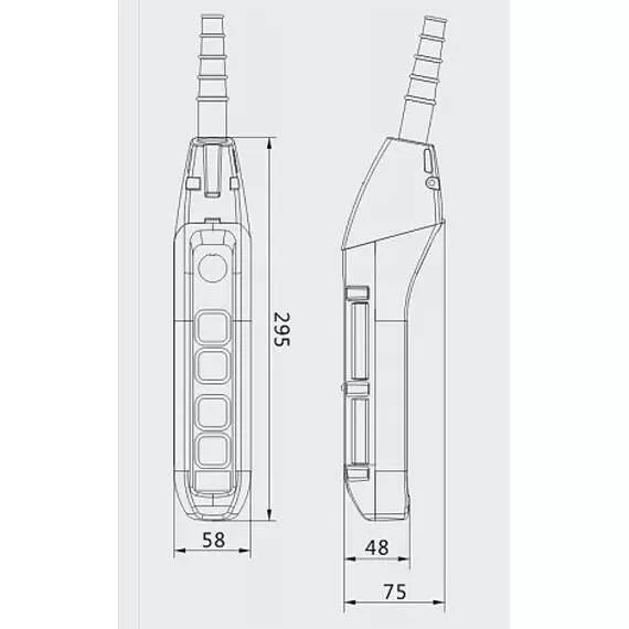 OCALIFT IP55 TNHA1-62FYS Пульт управления 4 кнопками 2 скорости, стоп, ключ в Нижнем Новгороде купить по выгодной цене 100kwatt.ru