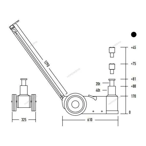NORDBERG N402 Домкрат пневмогидравлический подкатной в Нижнем Новгороде купить по выгодной цене 100kwatt.ru
