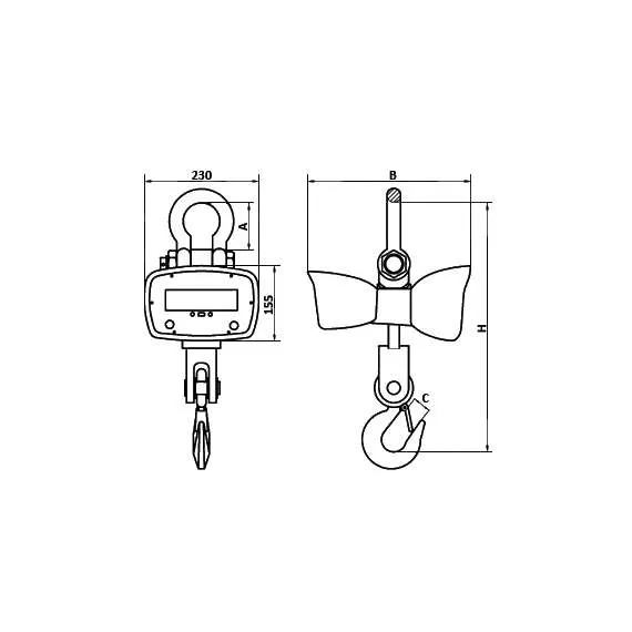 UNIGRAM КВ-15Т с ПДУ180 Крановые весы с индикацией на пульте, с USB-интерфейсом в Нижнем Новгороде купить по выгодной цене 100kwatt.ru